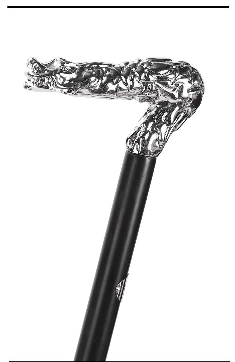 Golden Dragon-Shaped Scepter Wand Walking Stick British Civilization Cane
