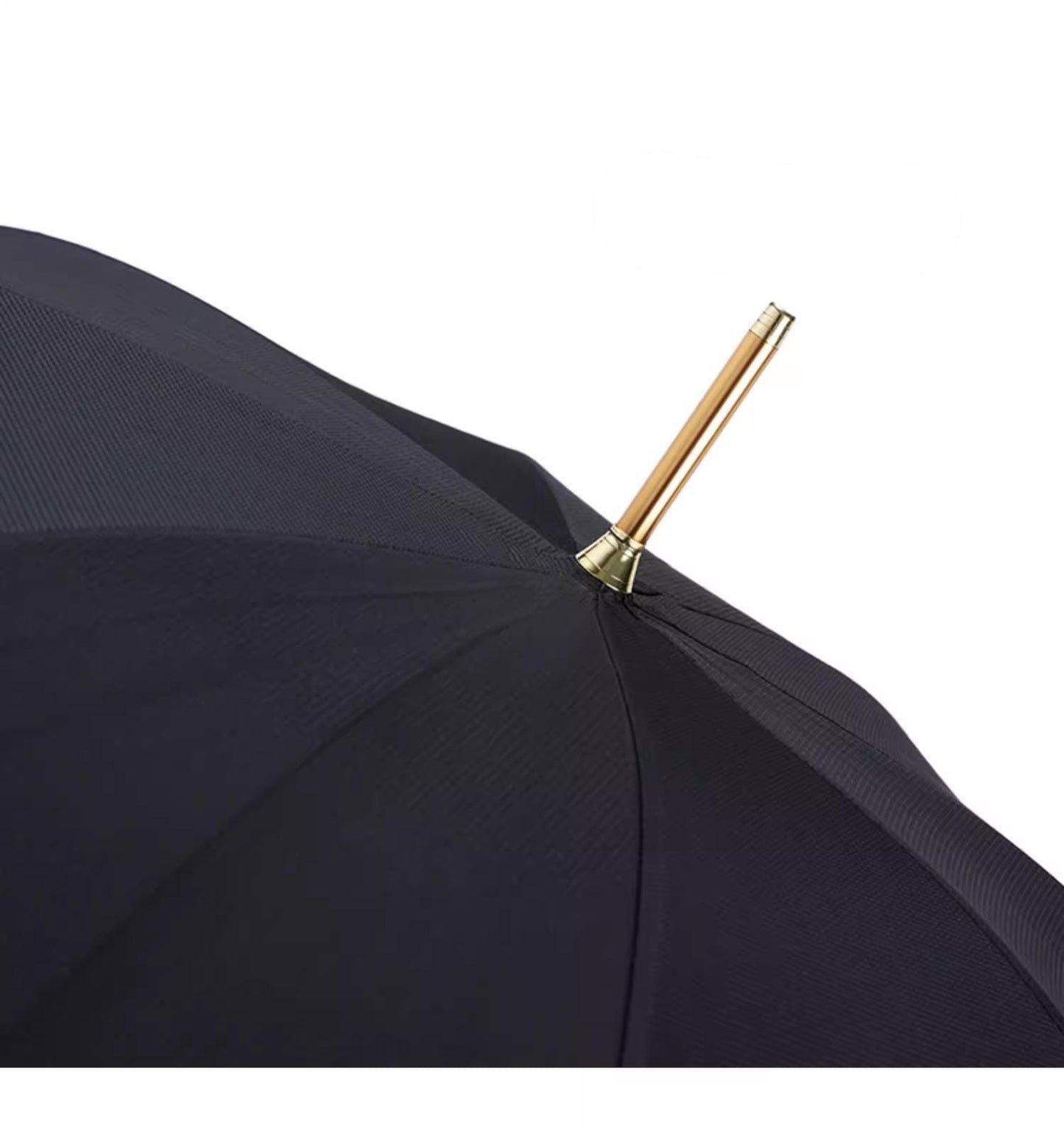 Skull-Head Gold-Plated Long-Handle Umbrella Retro British-Style Business Fashion Umbrella for All Weather