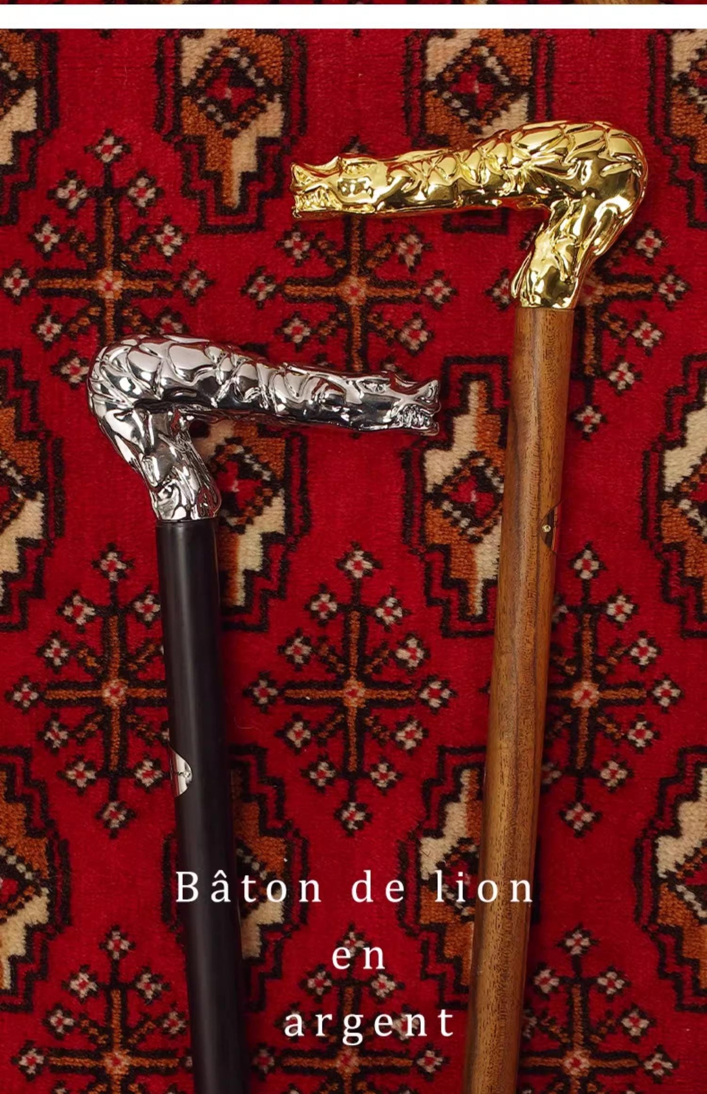 Golden Dragon-Shaped Scepter Wand Walking Stick British Civilization Cane