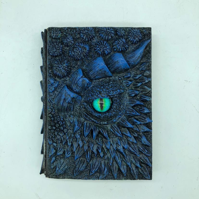 Deluxe Animated Dragon Book | 3D Resin Dragon Eye Journal | Gothic Gift