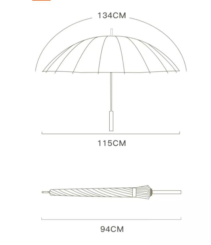 Diamond-Studded Skull Umbrella, Ebony Handle - Luxury Windproof Umbrella