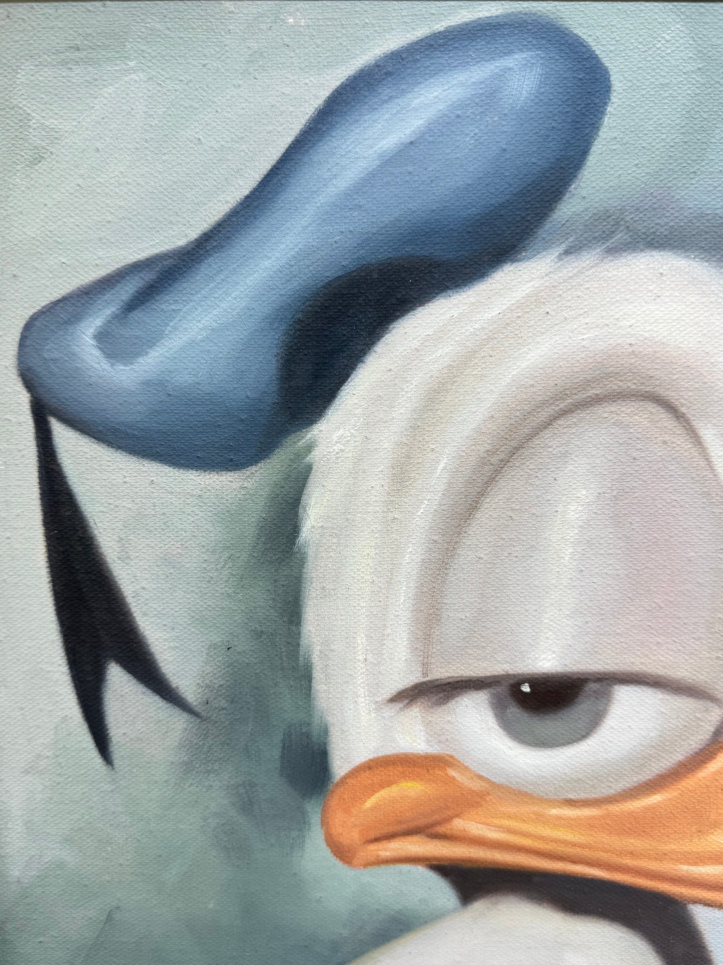 Abstract Duck Oil Painting 40×50cm - Contemporary Pop Art