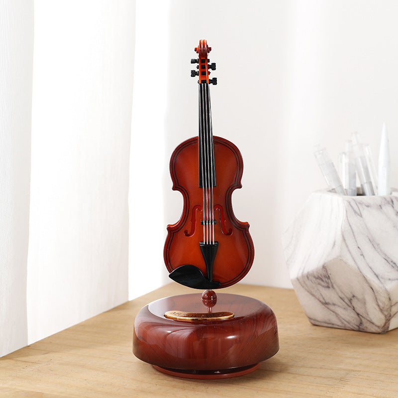 Vintage Piano Music Box & Gramophone Desktop Ornament – Retro Sewing Machine Model, Decorative Home Gift