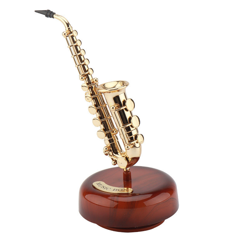 Vintage Piano Music Box & Gramophone Desktop Ornament – Retro Sewing Machine Model, Decorative Home Gift