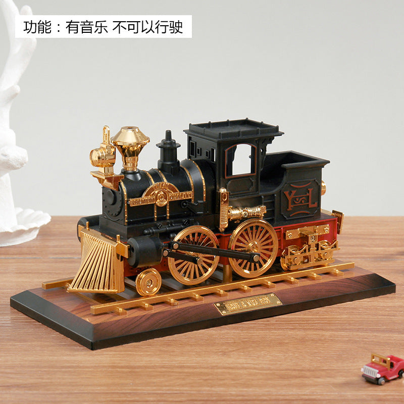 Vintage Piano Music Box & Gramophone Desktop Ornament – Retro Sewing Machine Model, Decorative Home Gift