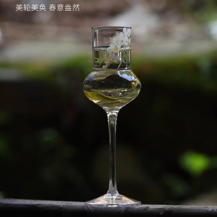 Spring Returns Highball Glass Heat-Resistant Thickened Glass Green Tea Specialty