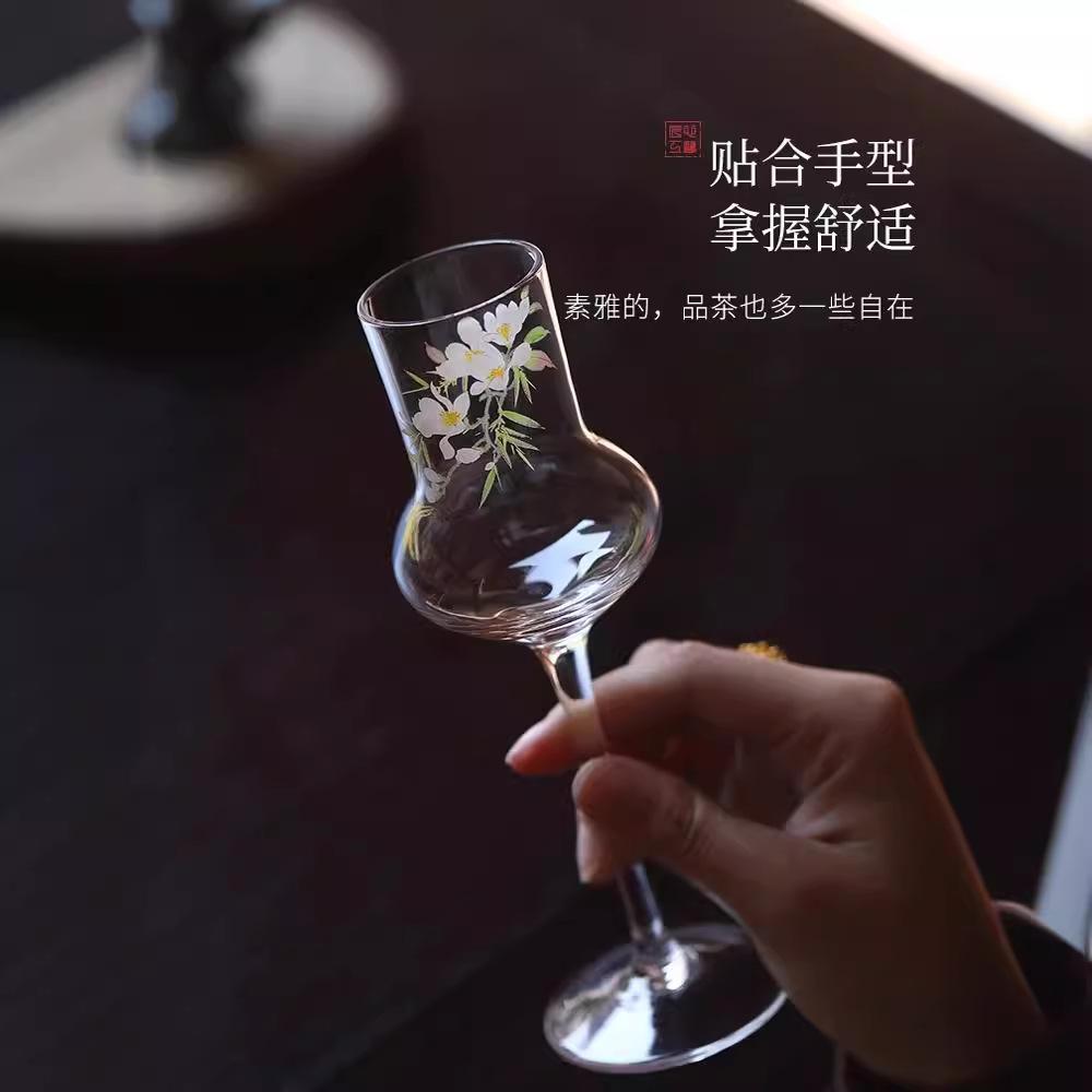 Spring Returns Highball Glass Heat-Resistant Thickened Glass Green Tea Specialty
